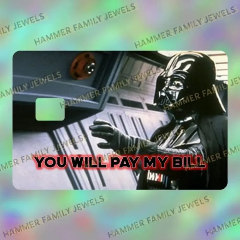 Star Wars Darth Vader Card Decal